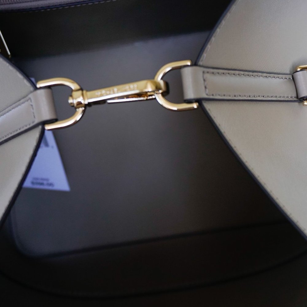 Michael Kors Trista L Grab Tote Bag Truffle - Picture 11 of 13